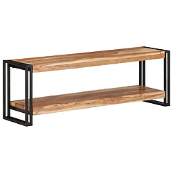 vidaXL Meuble TV bois d'acacia 120 cm