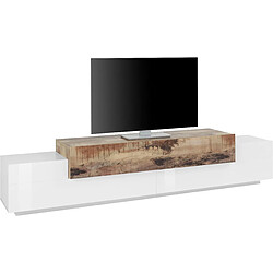 Alter Meuble TV 3 portes - Blanc