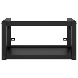 Acheter vidaXL Lavabo encastré Noir et Blanc