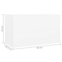 Vidaxl Armoire d'évier - Avec lavabo intégré pas cher