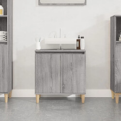 VidaXL Meuble Évier Gris Sonoma