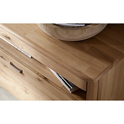 Pegane Ensemble séjour meuble TV - Chêne