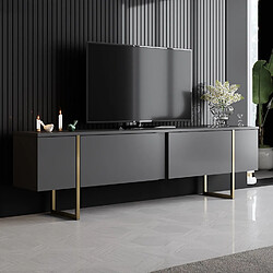 Hanah Home Luxe anthracite + doré