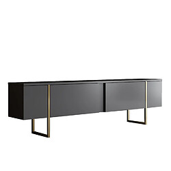 Hanah Home Luxe anthracite + doré