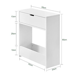 Avis SoBuy BZR48-W Meuble WC avec Rangement