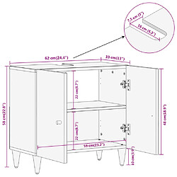 vidaXL Armoire lavabo Manguier pas cher