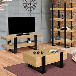 Acheter Idmarket Market Meuble TV PHOENIX - Bois et noir