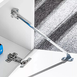 Helloshop26 Ensemble mural TV - Blanc brillant