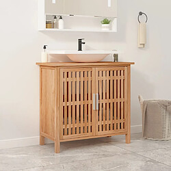 VidaXL Armoire de salle de bain Bois de Noyer