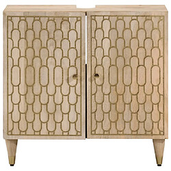 Avis vidaXL Armoire lavabo Manguier