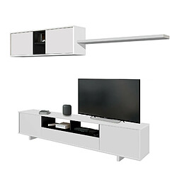 Alter Meuble TV Blanc brillant - 3 portes