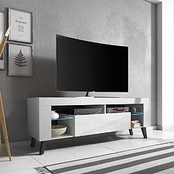 Selsey Meuble TV HugoB - 140 cm Blanc mat