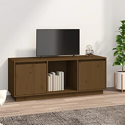 vidaXL Meuble TV - Marron miel