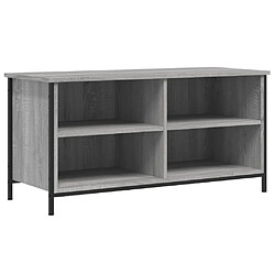 vidaXL Meuble TV - Sonoma Gris - 100 cm