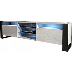 Acheter Tendance DUSINE Meuble TV 200 CM LOVY - Blanc