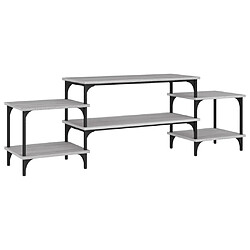 vidaXL Meuble TV - 157 cm - Sonoma gris