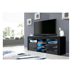 Tendance Meuble TV Dusine JIVE - Noir LED