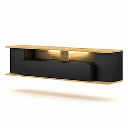 Acheter MES Meuble TV Suspendu 4 Portes 160x35x38,7 cm