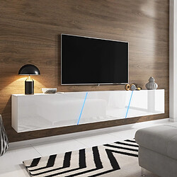 VIVALDI Meuble TV SLANT 2 240 cm Blanc