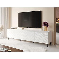 Bestmobilier Chloe meuble TV - Blanc