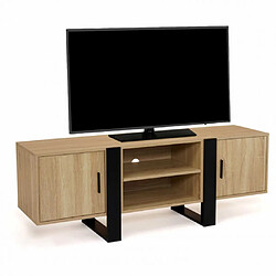 Idmarket MARKET PHOENIX 140 cm - Bois et noir