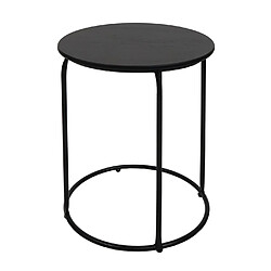 Mendler Pouf table carré - Marron pas cher