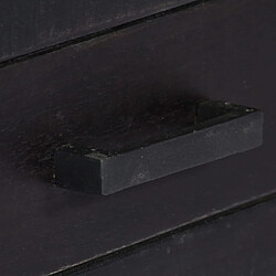 Helloshop26 Meuble TV bois de manguier - Noir