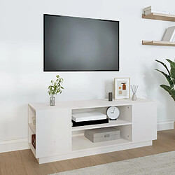 vidaXL Meuble TV Blanc