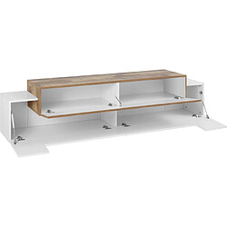 Avis Alter Meuble TV - Blanc/érable