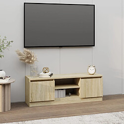 VidaXL Meuble TV Porte - Chêne Sonoma