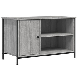 vidaXL Meuble TV - Sonoma gris 80 cm