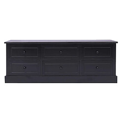 vidaXL Meuble TV - Noir