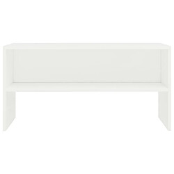 Acheter vidaXL Meuble TV Blanc 80x40x40 cm Bois d’ingénierie