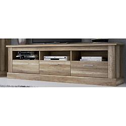 Pegane Meuble TV vintage - Chêne vieilli