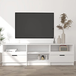 vidaXL Meuble TV - Blanc