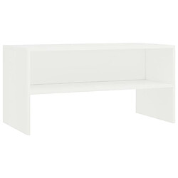 vidaXL Meuble TV Blanc 80x40x40 cm Bois d’ingénierie
