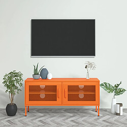 vidaXL Meuble TV - Orange 105x35x50 cm