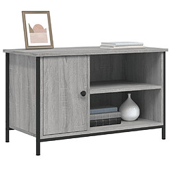 Avis vidaXL Meuble TV - Sonoma gris 80 cm