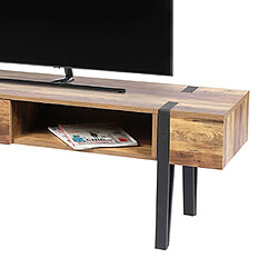 Mes Meuble TV Vanoise - Naturel et noir