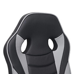 Mendler fauteuil de bureau similicuir - Noir pas cher