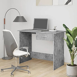 vidaXL Bureau - Gris béton