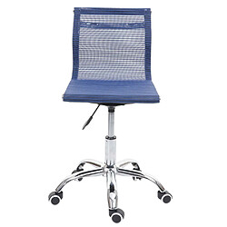 Mendler Chaise de bureau pivotante - Bleu