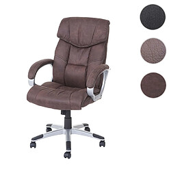 Mendler Fauteuil de bureau pivotant - Brun