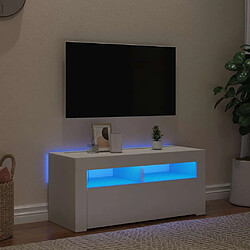 vidaXL Meuble TV LED 90x35x40