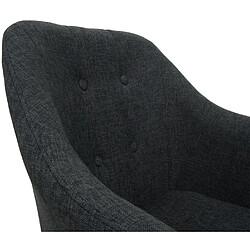 Mendler Chaise de bureau - Gris foncé pas cher