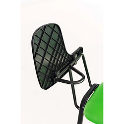 Decoshop26 Chaise visiteur pupitre - Vert