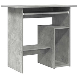 vidaXL Bureau Gris béton - 80x45x74 cm