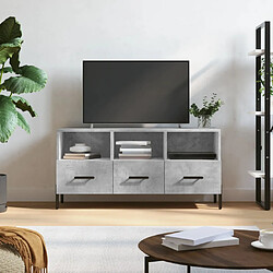 vidaXL Meuble TV Gris Béton