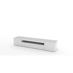 Avis Alter Meuble TV 3 portes - Blanc brillant