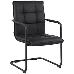 Decoshop26 fauteuil de bureau - Noir